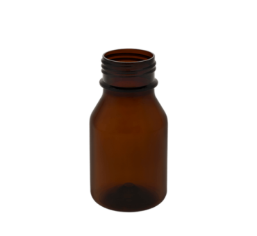 Chemical bottle 250ml 45TE PET amber